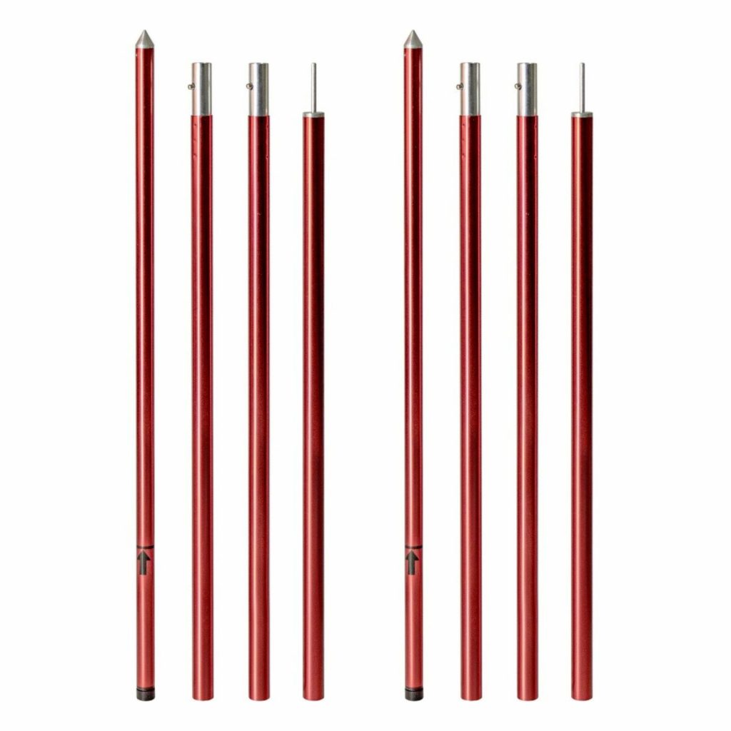 Bardani 4-delige luifelstokkenset aluminium 130 - 230 cm