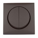 Berker Dubbele wipschakelaar bruin