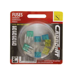 Carpoint Assortiment 10 mini steekzekeringen