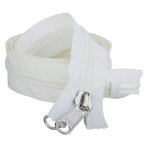 YKK Rits op rol 120 cm wit