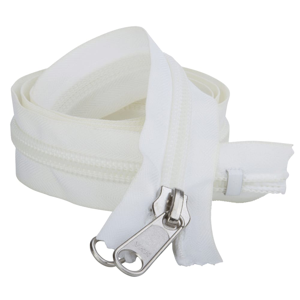 YKK Rits op rol 230 cm wit