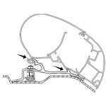Dometic PerfectRoof dakmontage adapter Ducato Jumper Boxer 375