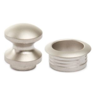 Drukknop en buitenring mini mat nikkel