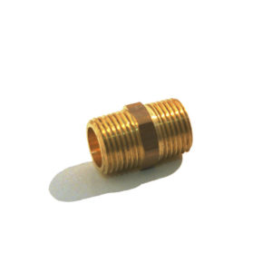 DWS Dubbele nippel 1/4 links buitendraad x 1/4 links buitendraad