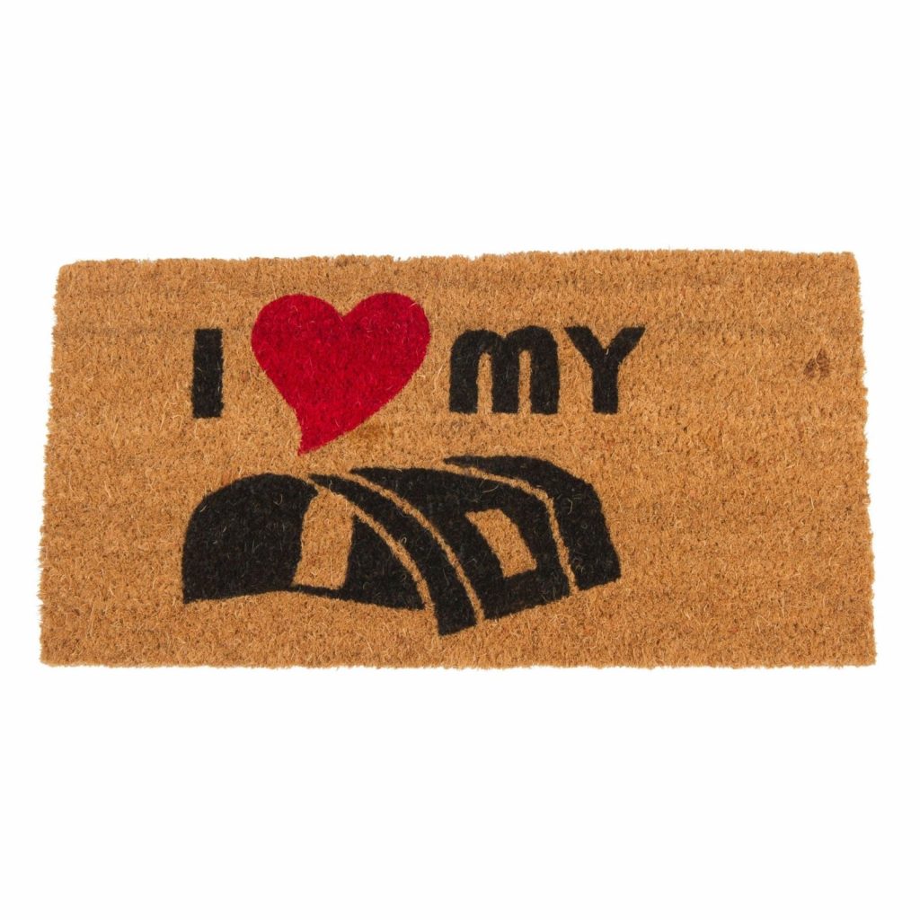 I love Vouwwagen deurmat