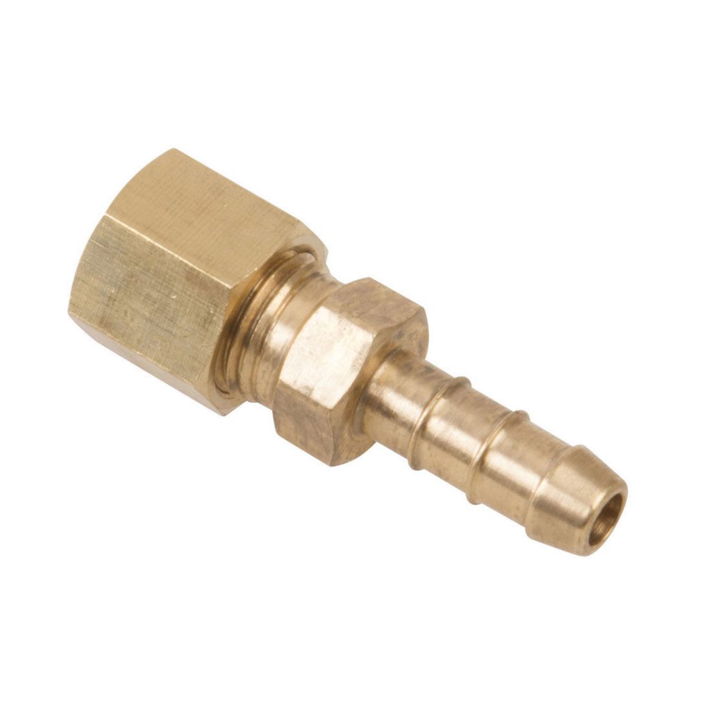 DWS Knelkoppeling 8 mm x slangpilaar