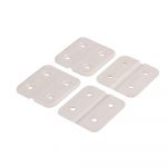 4x Kunststof scharnieren wit