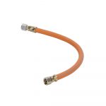 PVC gasslang 1/4 links binnendraad x 8 mm knelkoppeling 100 cm