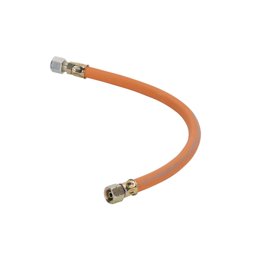 PVC gasslang 1/4 links binnendraad x 8 mm knelkoppeling 100 cm