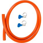 DWS PVC gasslang 10 bar met slangklemmen 100 cm