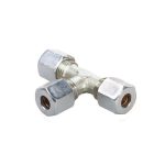 DWS T-stuk knelkoppeling 8 mm staal