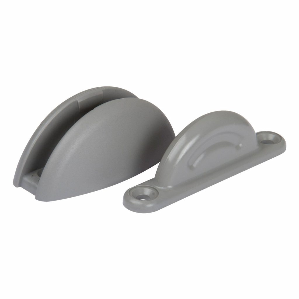 Plopp deurvanger grijs 2- delig