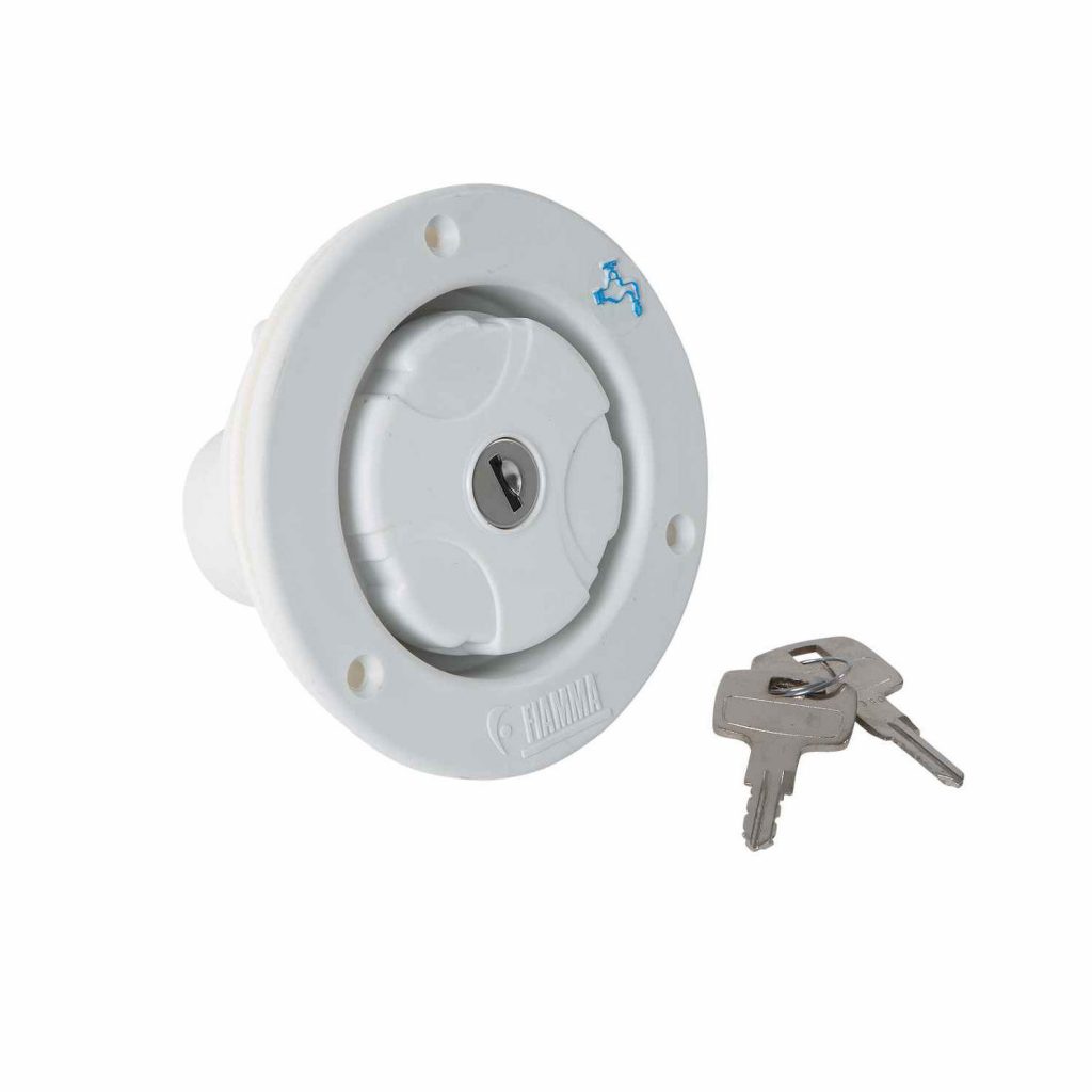 Fiamma Watervuldop met slot wit