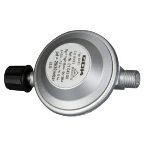 GOK Gasdrukregelaar Campingaz 30 mbar met 1/4 linkse uitgang