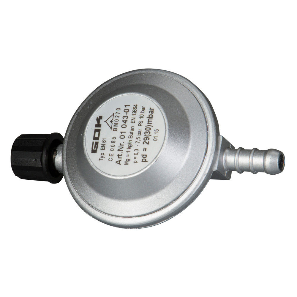 GOK Gasdrukregelaar Campingaz 30 mbar met slangpilaar