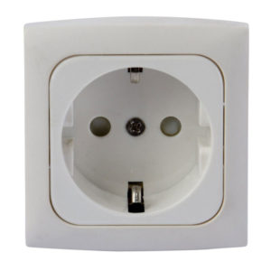 Haba C-line wandcontactdoos wit