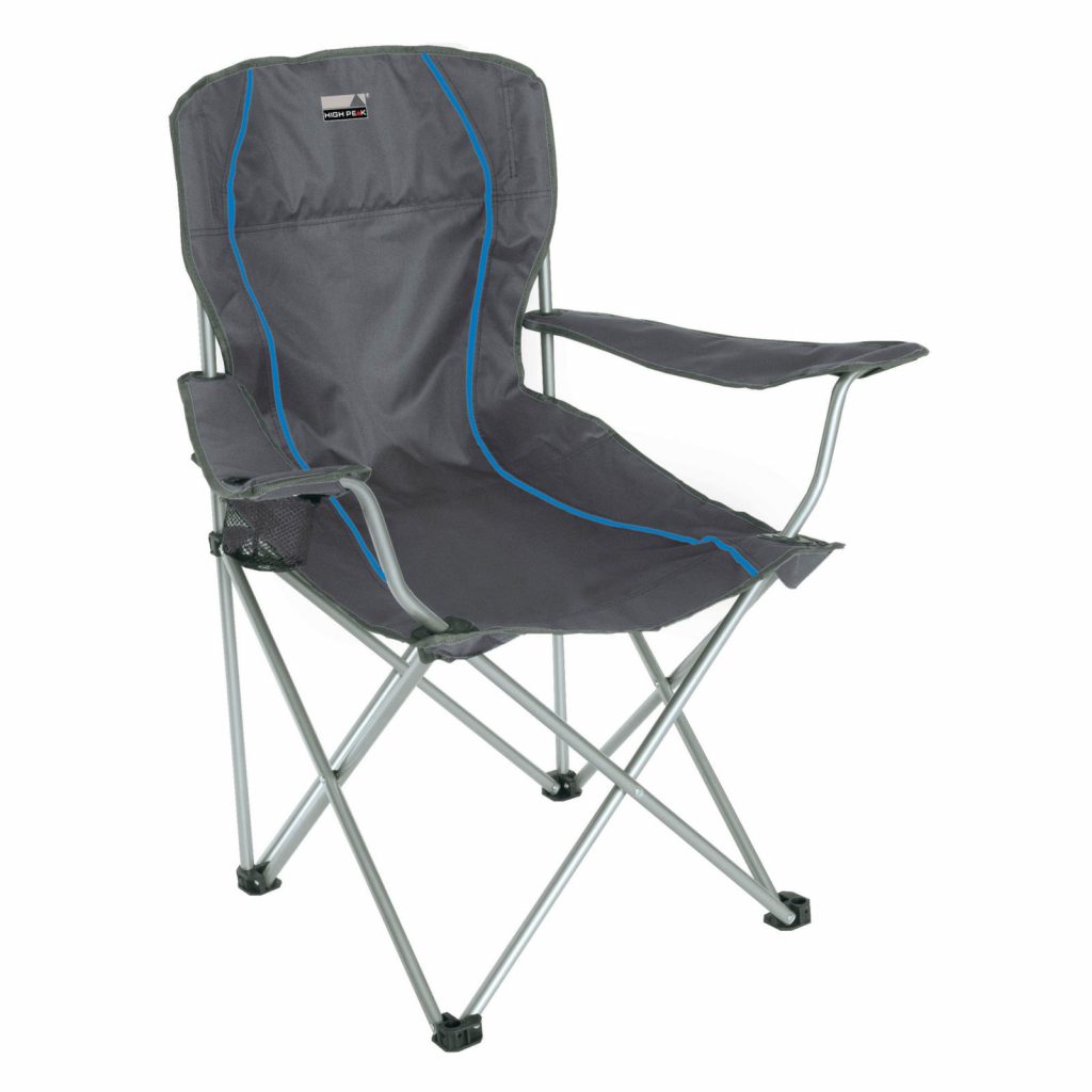 High Peak Salou vouwstoel dark grey