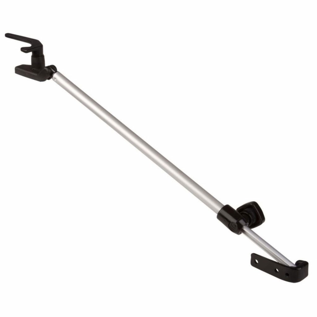 Polyplastic Schroefbevestiging raamuitzetter links met draaiknop 300 mm