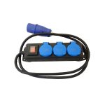 SHI 3-weg 230V CEE stekkerdoos 1,5 meter