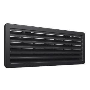 Thetford rooster zwart 186 x 483 mm zorgt voor optimale ventilatie van uw caravan- of camperkoelkast. Geschikt voor de Thetford N4141 en N4142 modellen, eenvoudig te monteren en gemaakt van duurzaam materiaal voor langdurig gebruik.