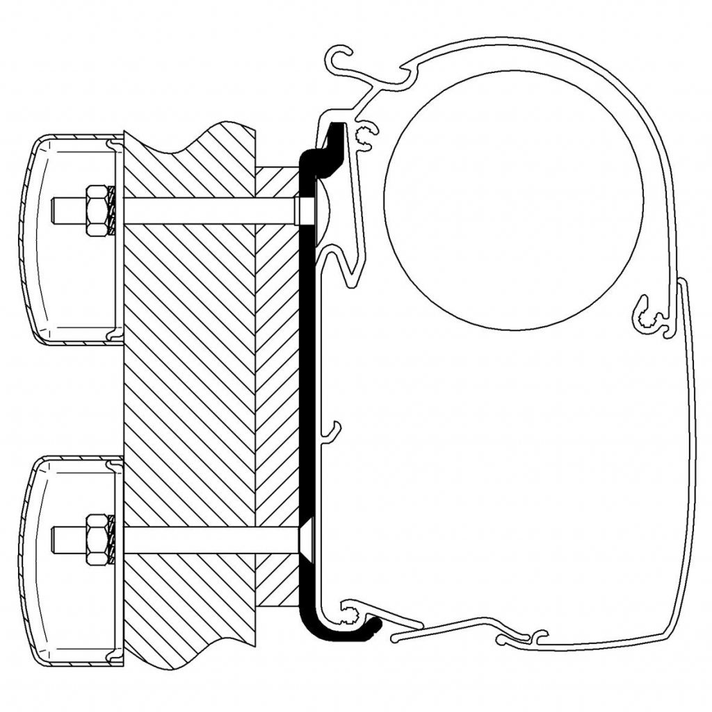 Thule Dethleffs Globebus 350 montageadapter