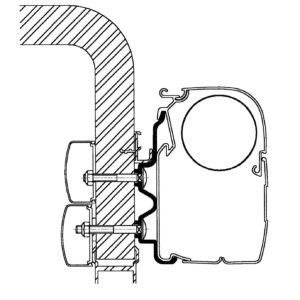 Thule Exsis Hymercamp 550 montageadapter