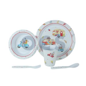 kinderservies sparky en friend