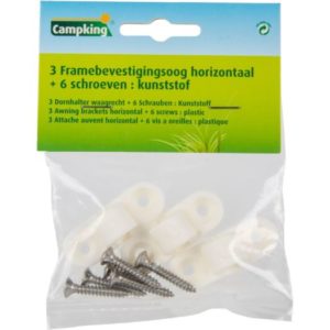 Campking Framebevestigingsogen horizontaal wit