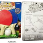 Tafeltennisset mini 2 batjes met netje en bal