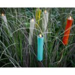 LED Solar kaars tuinsteker Ø4-H90cm met 6 uurs timer