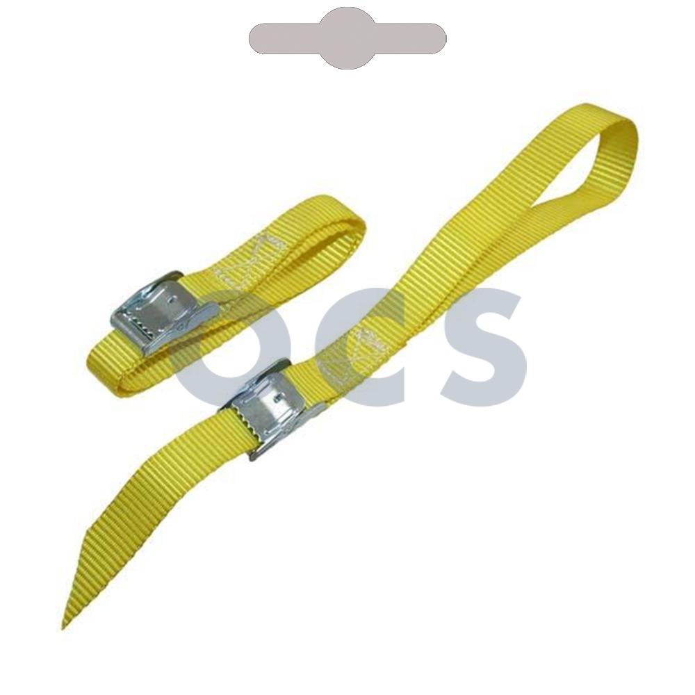 Spanband 50cm geel set a 2 stuks