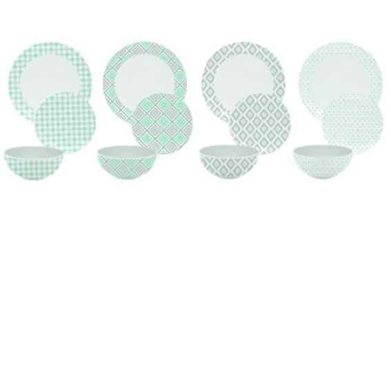 Melamine servies Milda 12-delig