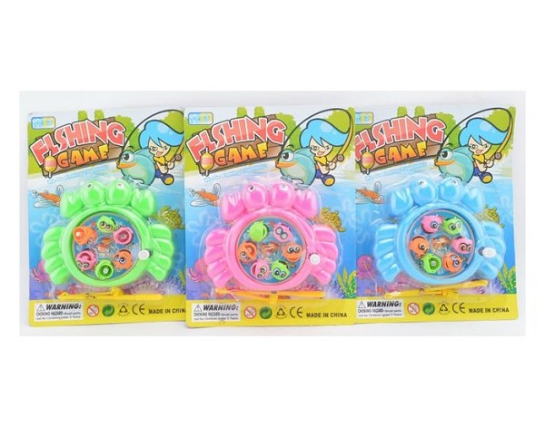 Visspel magnetisch 6 visjes ass kleur