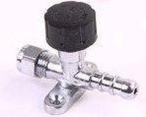 Gaskraan met muurplaat 6mm + slangpilaar