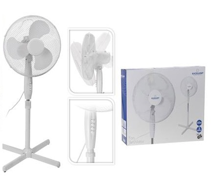 statiefventilator verstelbaar 40 cm wit