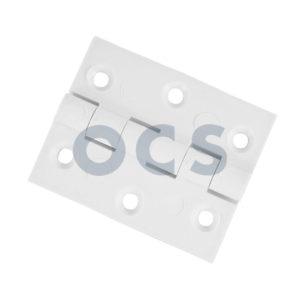 Scharnier wit vlak kunststof 5 x 4 cm