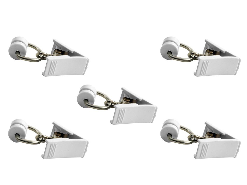 Gordijnrunner met knijper à 5 stuks