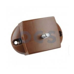 Drukknopslot Spanjolet bruin tweezijdig