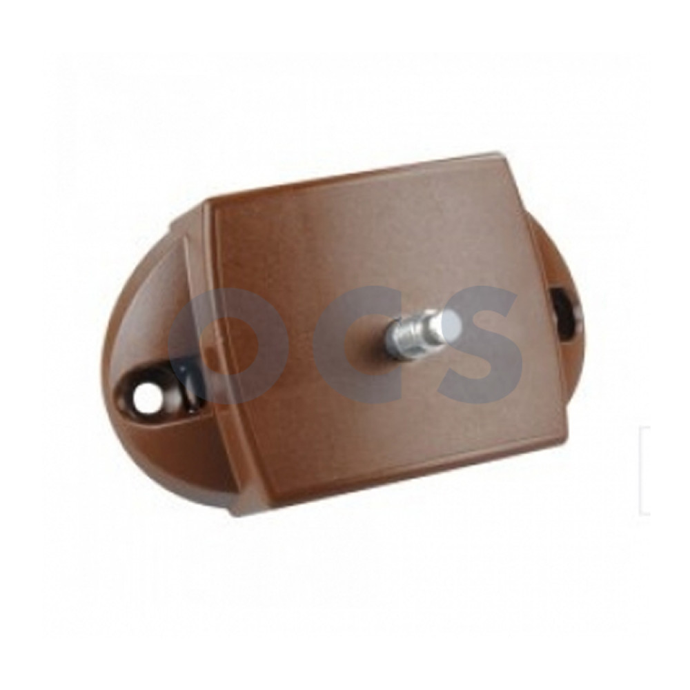 Drukknopslot Spanjolet bruin tweezijdig