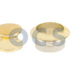 Knop+ring koper pushlock