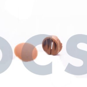 Hoekverbinder rond afdekkap lichtbruin