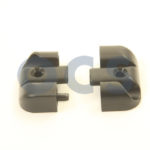 Eindstukje Scharnierlijst Zwart L+R