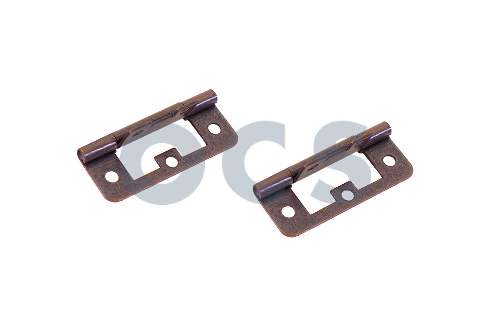Scharnier Vlak Brons 63x25mm 2st.