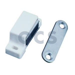 Magneetsnapper kunststof Wit 46x15 4kg à 2 stuks