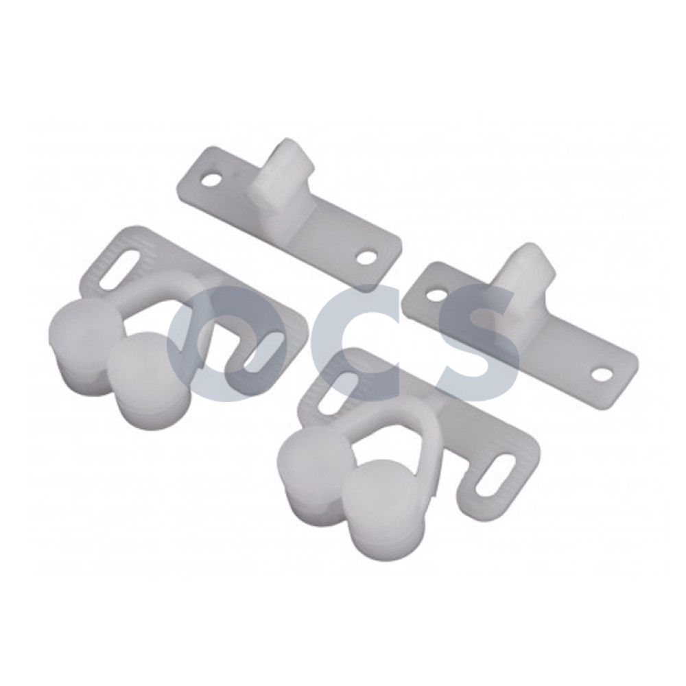 Dubbele snapper kunststof à 2 st.