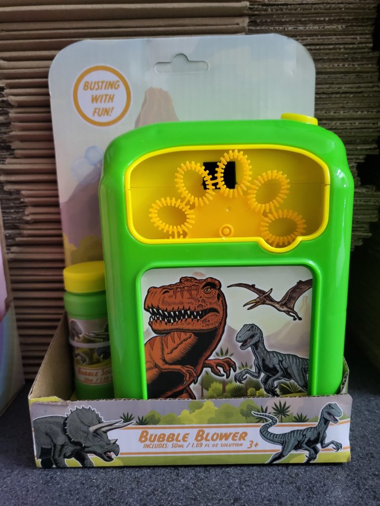 Bellenblaasmachine dinosaurus