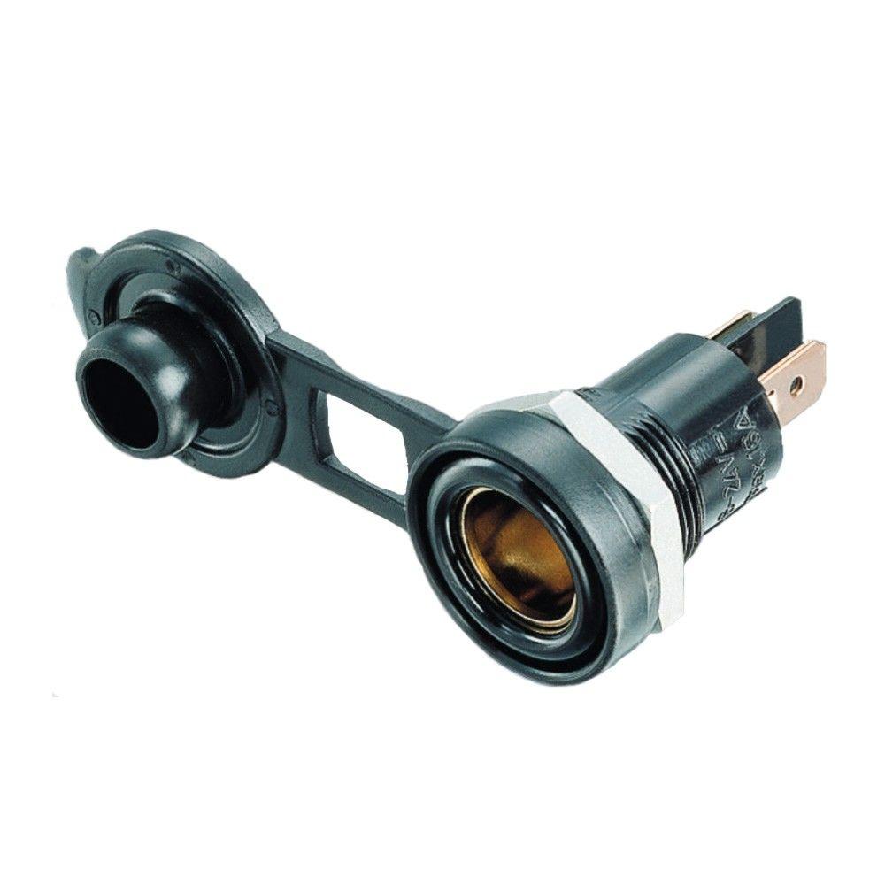 Crusader stekkerdoos mini 12V inbouw met deksel