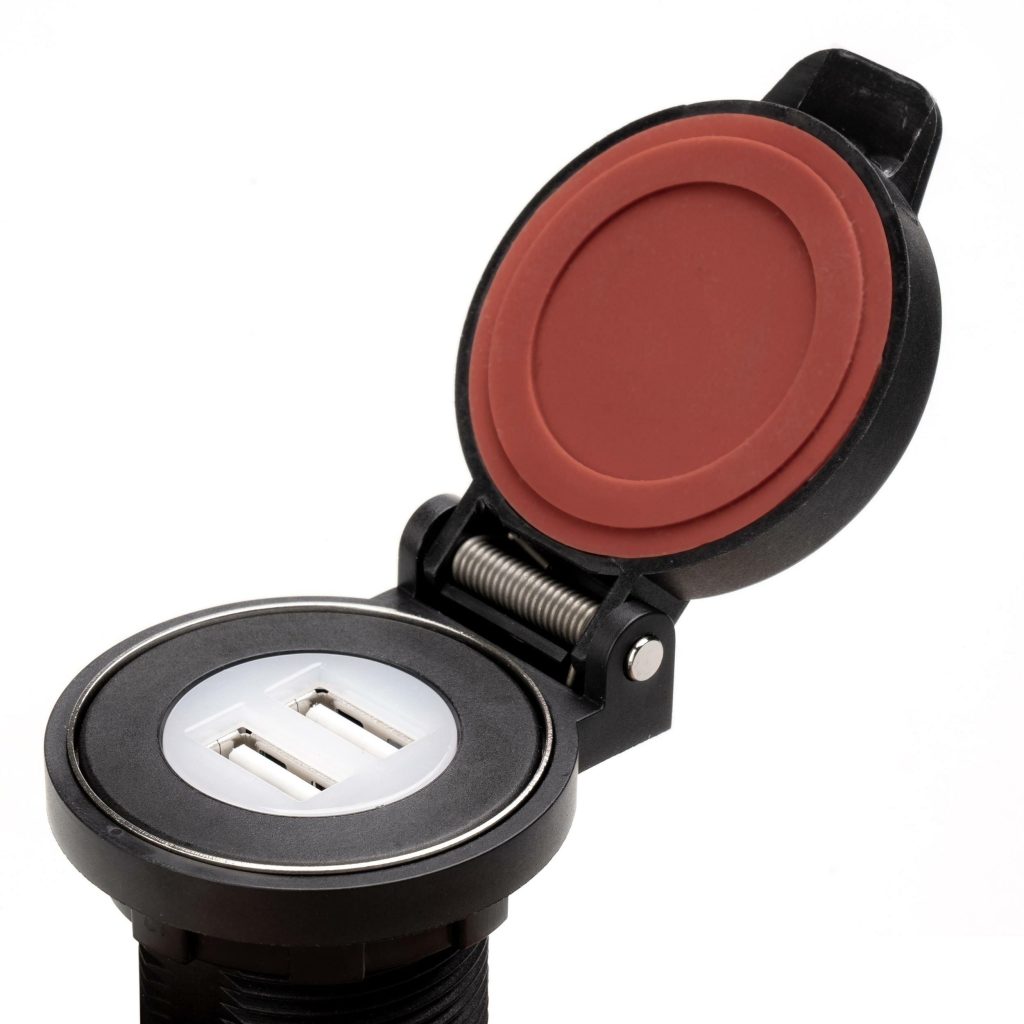 USB Dual inbouw wandcontactdoos 12 - 24V