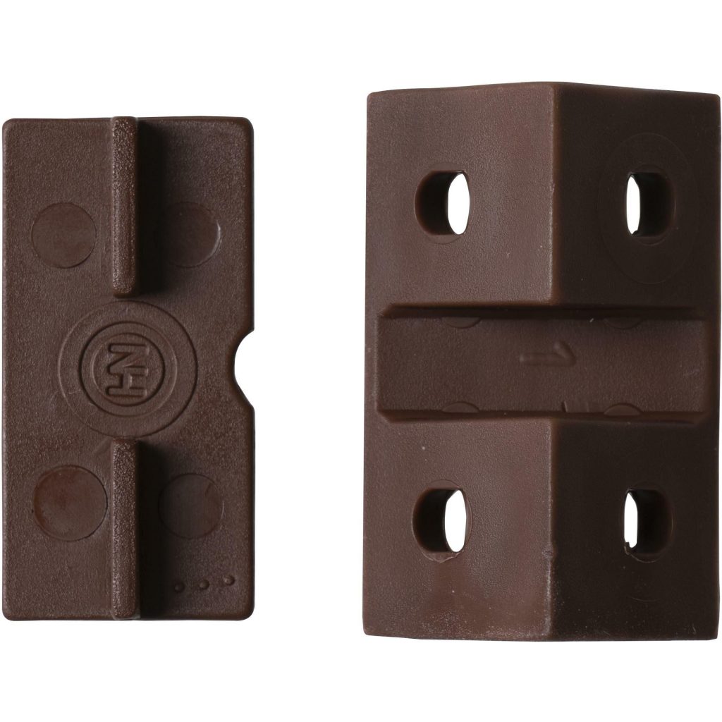 DWS meubelverbinders 4 gaats bruin