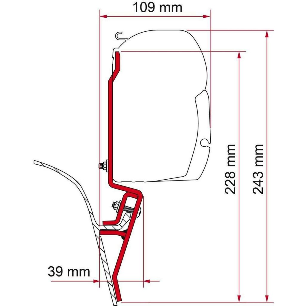 Fiamma Kit F45 VW T3 adapter